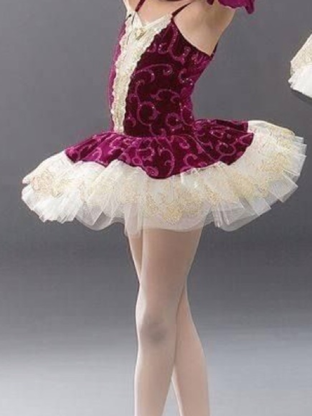 Revolution burgundy velvet tutu dress